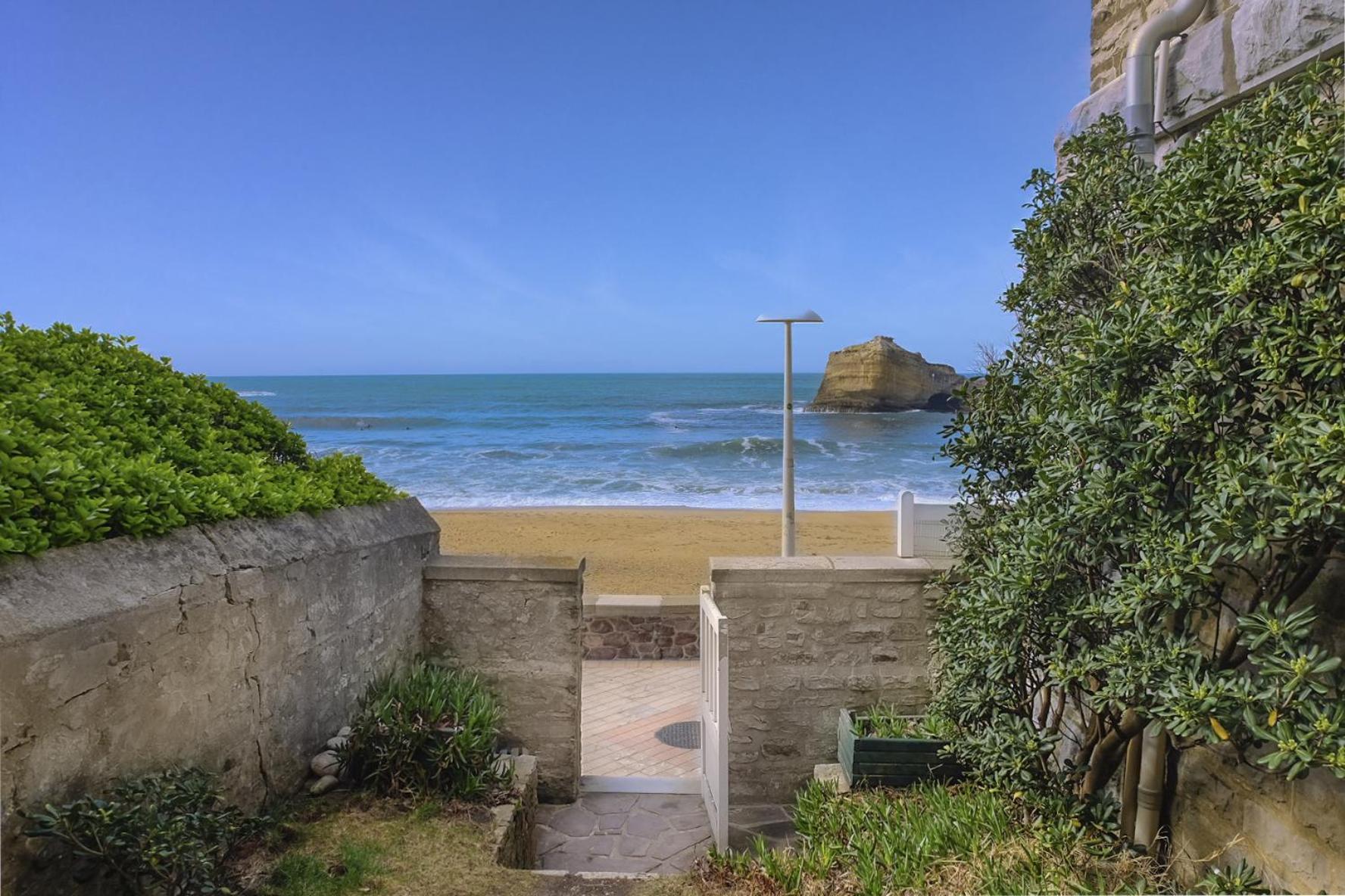 Magnifique Appartement Avec Terrasse, Parking Et Vue Sur L'Ocean Pour 5 Biarritz Exteriér fotografie